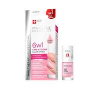 EVELINE Nail Therapy Crystal Clear 6-in-1 Shimmer Pink