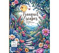 Evelyn Sage Nature-Themed Adult Coloring Book Tranquil Escapes (Tascabile)