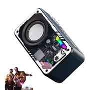 Evember Altoparlante portatile | Audio con luce LED - Altoparlante impermeabile per interni ed esterni, con LED colorati e suono surround 3D