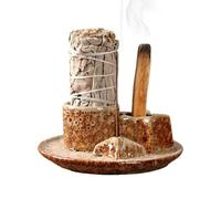 Evember Bruciatore Bastoncini di Incenso | Posacenere di Recupero | Bruciatore di Ceramica Versatile per Sauna Caffè Appartamento Meditazione Spa Camera Rilassamento Hotel