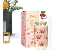 Evember Di Di Natale Con Cannuccia | Bicchieri Da Bere Cambiando Colore Con Coperchio | Tazze di di Natale per Caffè Ghiacciato e Cucina | Per Ufficio Scuola Viaggio Festa Campeggio