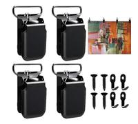 Evember Gancio Per Appendere Trapunte - 4 Pezzi Clip Rimovibili Ad Alta Resistenza - Clip Metalliche Per L'Esposizione Di Tappeti E Moquette | Per Dipinti Manifesti Arte Su Tela Fotografie Camera Da