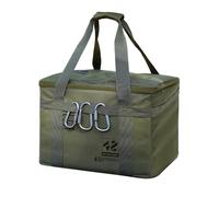Evember Organizer da campeggio, 42 l, contenitore per organizzazione con manici, pieghevole, impermeabile, per palestra, lavanderia, dormitorio, cucina, viaggi, shopping, università, Verde militare