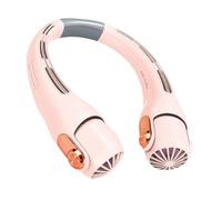 Evember Ventilatore da collo senza lama, 21,5 x 19 x 5,1 cm portatile a mani libere avce 3 velocità regolabili, collo USB ricaricabile, per esterni, sport e viaggi