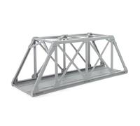 Evemodel 1 pista H0 1:87 modello ponte ponte a graticcio per modellini ferroviari (grigio chiaro)