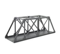 Evemodel 1 pista H0 1:87 modello ponte ponte a graticcio per modellini ferroviari (grigio scuro)