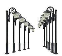 Evemodel 10 pezzi modello traccia N 1:160 lampade luce bianca calda illuminazione lampade stradali modello decorazione