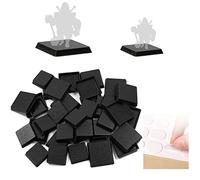 Evemodel Base in plastica per modellismo per la decorazione della tavola dei giochi di guerra (80PCS quadrato)