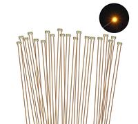 Evemodel C0402Y 20pcs Pre-saldato micro 0.1mm rame cablato giallo SMD Led 0402