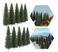 Evemodel S0812 - Set di 20 pezzi, 12,5 cm, in pino, modello di modellismo, decorazione paesaggistica, pista 0