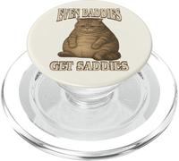 Even Baddies Get Saddies - Meme divertente gergo di gatto triste PopSockets PopGrip per MagSafe