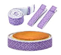 Even Baking Pan Strip - Cotton Pearl Cotton 88x5cm 4pcs | Heat Insulation Cake Baking Strip Prevents Cake Doming Crowning | Reusable Bakings Tool For Kitchen Bakings Studio Use