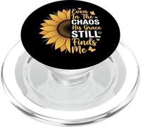 Even In The Chaos His Grace Still Finds Me PopSockets PopGrip per MagSafe