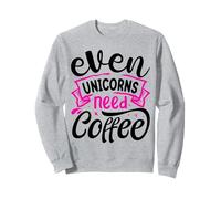 Even Unicorns Need Coffee Felpa