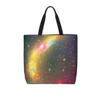 Evengigy Bella borsa tote con stampa galassia e tasca interna con cerniera per donne signora, borsa per la spesa riutilizzabile da viaggio