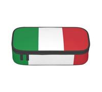 Evengigy Borsa della matita della cassa della matita della stampa della bandiera dell'Italia,Desigh portatile,Borsa di trucco di viaggio delle donne, borsa, Nero , Taglia unica, Astuccio per trucchi