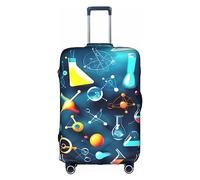 Evengigy Copertura per bagagli con stampa astratta scienza chimica copertura valigia protezione da viaggio per bagagli da 45,7 a 81,7 cm, bianco, S