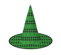 Evengigy Palma Stampa Halloween Cappello divertente Strega Cappello pieghevole copricapo Cosplay Decor personalizzato 2 pezzi