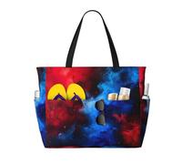 Evengigy Rosso blu galassia stampa impermeabile spiaggia Tote Pool Bags per le donne grande palestra Tote Carry On Bag per il viaggio