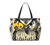 Evengigy Simpatico gufo stampa impermeabile spiaggia Tote Pool Bags per le donne grande palestra Tote Carry On Bag per viaggio