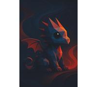 Evening Shifts Dragon || Lined Notebook, 6x9, 120 Pages: A mystical notebook for journaling, planning, or creative musings