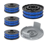 EVENLINKICS Bobine di filo, compatibili con Ryobi RLT4027, RLT5027 & RLT6030, sostituibili originali 5132002671 RAC123. (4 bobine di filo di ricambio + 1 copertura bobina)
