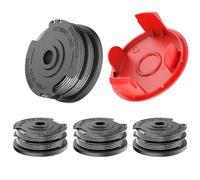 EVENLINKICS Bobine di filo f016800351 per decespugliatore Bosch, compatibile con bosch, per decespugliatore Bosch (4 bobine di filo di ricambio, 1 copertura per tagliaerba