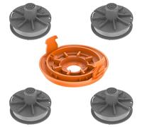 EVENLINKICS Bobine di filo per tagliaerba 5307-20, compatibili con tagliaerba Gardena 9807, 9808, 9809, 9827, 8846, 8847, 8848, 9870, 9872, 9874 (4 bobine di filo + 1 copertura per taglierino)