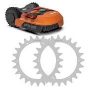 Evenlinkics Punte per tosaerba Worx landroid L, 225 mm, con 12 viti, sbavatura, miglioramento della trazione per robot tosaerba.