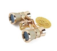 Evenoonest Binocolo classico del teatro del metallo 3x25 per concerti e | Occhiali da opera vintage con design compatto, struttura robusta per performance dal vivo, accessorio elegante