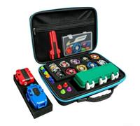 Evenoonest Custodia portatile per giroscopio | Scatola portaoggetti da 32 x 22 x 9 cm con 9-15 scomparti e cinghia da polso, contenitore in ABS resistente per giochi di