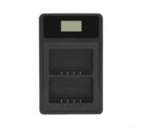 Evenoonest Doppio slot per caricabatterie per Godox V1, V860III, V850III | V1Pro, V100 flash, supporta VB26 e VB30 per pacchi batteria, base di ricarica compatta alimentata tramite USB per studio e