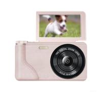 Evenoonest Fotocamera da 64 MP 4K per vlogging con schermo flip a 180 gradi | e digitale 18X per zoom, action camera leggera con autofocus per la creazione di contenuti, corpo compatto in ABS