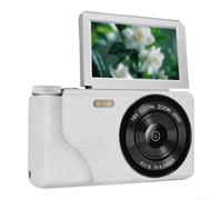 Evenoonest Fotocamera da 64 MP 4K per vlogging con schermo flip a 180 gradi | e digitale 18X per zoom, action camera leggera con autofocus per la creazione di contenuti, corpo compatto in ABS
