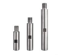 Evenoonest Set di aste di collegamento per smerigliatrice angolare M14, 3 pezzi, 75/100/140 mm, albero adattatore per smerigliatura profonda e lucidatura, in lega di alluminio