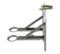 Evenoonest Staffa di supporto per sottolavello, telaio triangolare | Robusto design triangolare, capacità di carico pesante, per montaggio su piano di lavoro, con viti di espansione, argento