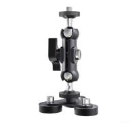 Evenoonest Supporto magnetico in alluminio per Insta360 X6 Series | Per action camera con testa a sfera girevole a 360 gradi, recinzione sicura e metallo per supporto di superficie compatibile