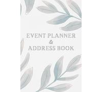 Event Planner & Address Book- White Design: Perfect for tracking guest contact information, gifts, RSVPs and more! Additional Note Pages for Event Planning!