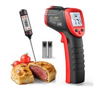 Eventek Termometro Cucina, -50 °C~600 °C (-58 °F~ Rosso con termometro per carne