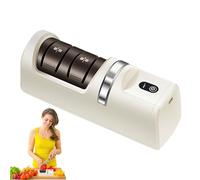 Eventerde Affilatrice elettrica per taglierine,Sicurezza antiscivolo per cucina,Strumento automatico per forbici Affilatura Rapida - Strumento di casa Cucina Sala da pranzo ristorante