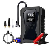 Eventerde Avviatore portatile per auto - Avviatore della batteria 12 V con compressore d'aria - Booster di avviamento ricaricabile per garage officina campeggio auto camion moto