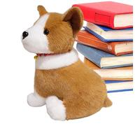 Eventerde Cane di peluche in peluche, animale di peluche di cucciolo, cucciolo di peluche ultra morbido, piccoli animali domestici, caricature realistiche per animali domestici, gettare cuscini per la