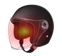 Eventerde Casco Motociclista Grande - Casco Moto Mezzo Viso,Equipaggio Protettivo con Visiera per Donne Uomini - Avventura Pendolari Uomini Donne