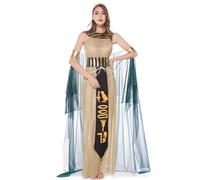 Eventerde Costumi di Halloween egiziani per le donne | Cleopatra Queen Dress Costume dea egiziana | Egitto dea regina abito Costumi di Halloween per le donne