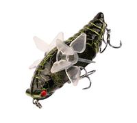 Eventerde Esche da pesca in fiume, esche da pesca cicale, esche dure d'acqua dolce con elica rotante | Esche artificiali realistiche da 7,5 cm per oro, trota e bar, esche per