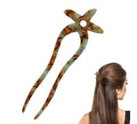 Eventerde Forcine per capelli vintage, forcina per capelli per le donne con stelle a forma di U, clip per capelli pigri per la festa della mamma per lunghi