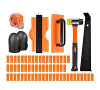 Eventerde Kit Di Installazione Per Pavimenti | Set Di Mazza E Di Sgancio,Kit Per La Di Pavimenti Laminati E In Legno | Per Legno Duro Officina Casa Battiscopa Preparazione Sottofondo E Strato Di