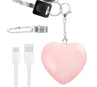 Eventerde Lampada da borsetta - Illuminazione automatica con sensore tattile a forma di cuore per borsetta, luce cuore brillante, ideale per donna viaggio casa all'aperto scuola