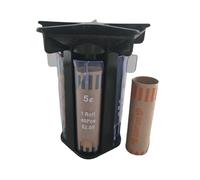 Eventerde Macchina per arrotolare monete - Organizer creativo per monete - Contatore per monete - Contatore per monete - Portamonete da utilizzare insieme al contenitore delle monete