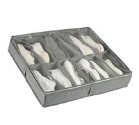 Eventerde Organizer per scarpe sotto il letto, portascarpe sotto il letto,Contenitori per scarpe pieghevoli in tessuto - Portascarpe per 6 paia, divisori per scatole di con